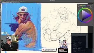 Stylized art study and chatting ✏️