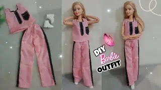 Handmade Barbie Outfit Tutorial 👗 | Easy DIY Doll Clothes at Home | Viral Craft