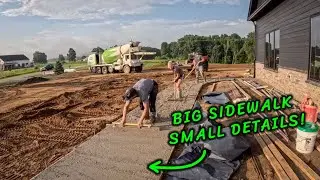 Big Sidewalk Pour..Rain or Shine