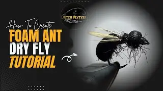Easy to tie Foam Ant Fly Tying Tutorial | Easy Fly Tying Black Ant