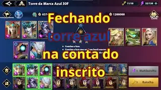 Fechando torre azul na conta do inscrito | Infinite Magicraid