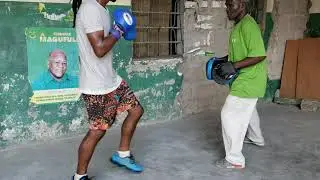 Ibrahim class training akiwa na habibu kinyogoli