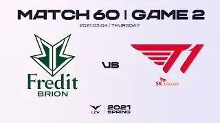 BRO vs. T1 | Highlights Match 60 Game 2 | 2021 LCK Spring Split