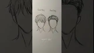 how I draw boy's hair✨ #drawing #tutorial #howtodraw #hair #art