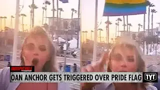 Right-Wing News Anchor Karen Triggered Into A Tantrum Over Pride Flag