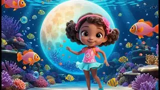 Swim Song + High Five Song! &ndash; Mermaid Party Under the Stars | Fun Summer Nursery Rhyme for Kids |