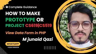 How to Make View Data Form/Page in PHP of CS619|CS519 Complete Page by M junaid  Qazi
