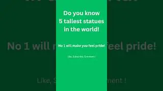 Do you know 5 tallest statues in the world? #trending #youtubeshorts #didyouknow #talleststatues