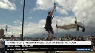 Waterside District Streetmosphere: Unicyclist
