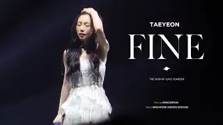 태연 Taeyeon Fine (파인) 4K 직캠 l The ODD of Love Concert in Singapore 230820