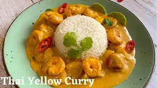 Delicious Thai Yellow Curry | Thai Yellow Curry With Prawns | Prawn Curry