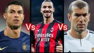 Cristiano Ronaldo vs Zinedine Zidane vs Zlatan Ibrahimović | Football Legends Comparison