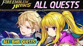 Fire Emblem Heroes - Klein and Clarine: Bound Hero Battle 5 Orbs ALL QUESTS F2P No SI [FEH]