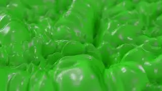 HD Green Buble Slime Animated Background