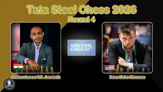 🇮🇳 Chithambaram VR. Aravindh vs Hans Moke Niemann 🇺🇸 | Tata Steel Chess 2026 | Round 4