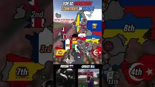 Top 10 strongest countries in Europe. #europe #map#mapping#mapper#geography #History#Countries#Fyp