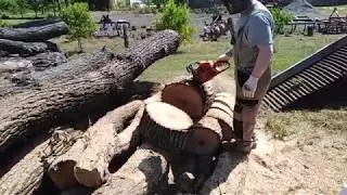 favágás fejszével hasítás Gardenmaster láncfürész ez nem stihl