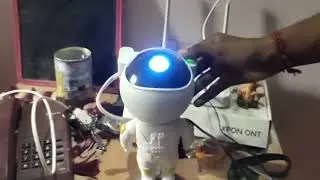Sky light projector  astronaut robot