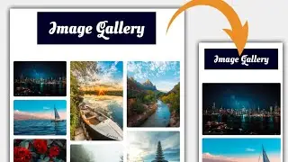 How to Create Responsive Image Gallery Using HTML & CSS | CSS Flexbox Hindi Tutorial