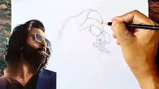 Animal Ranbir Kapoor Drawing // Animal movie Ranbir Kapoor Drawing // Animal Ranbir Kapoor