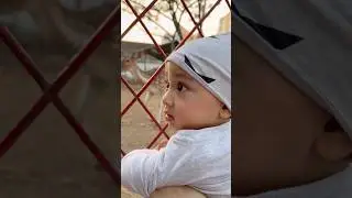 My dear with deer🦌🐣#subscribe #cutebaby #babyvideos #deer #moments