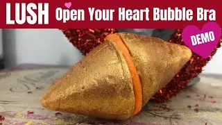 Lush Open Your Heart Bubble Bar Demo Valentine's Day 2019
