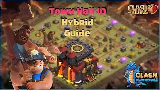TH10 Hybrid hogs miners| Clash of Clans