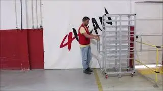 Lean Manufacturing - 4Lean - Shelf cart suitable for tugger train with angle profile levels