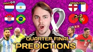 World Cup 2022 Quarter Final Predictions! (England vs France, Morocco vs Portugal and more!)