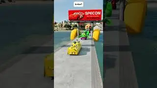 Giant Hand vs Cars Realistic Physics - BeamNG.drive