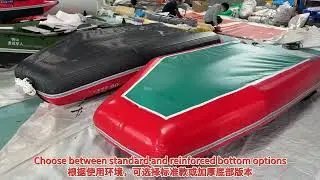 PVC Rescue Inflatable Boat, 2+1 Chamber with Inflatable Keel