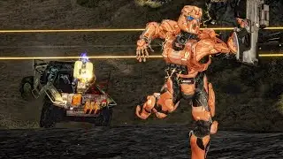 Halo 4 MCC - Big Team Legendary Slayer on Harvest vs Group