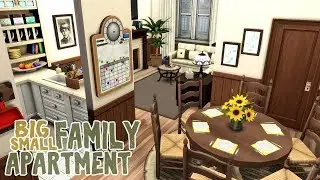 Big Family Small Apartment || The Sims 4 Apartment Renovation: Speed Build