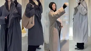 아우터 추천. 코트같은 패딩. 밀린 일상도🤍패딩 코트 #문리 #휠라 #휠라언더웨어