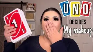 UNO DOES MY MAKEUP 😭 (worst idea ever)