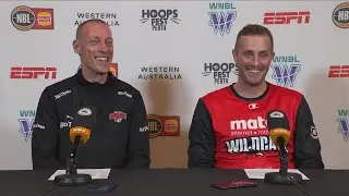 John Rillie and Jesse Wagstaff press conference vs Illawarra Hawks - Round 17, NBL26