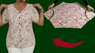 ✅ DIY Blouse Sewing Secret So Easy Method 🍁 Understated Elegance in Modern Design ✂️ Easy Sewing