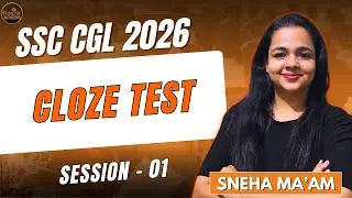 Cloze Test for SSC | English Grammar Practice | Most Important Questions | By Sneha Ma&rsquo;am