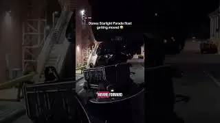 Disney Starlight Parade float getting moved 🤩#pov #MagicPOVAdventures #Disneypov #disneyworldpov
