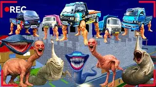 CCTV Rekam Pasukan ANOMALI MOBIL & MONSTER LAUT Serang Benteng Sakura 😱 | Sakura School Simulator