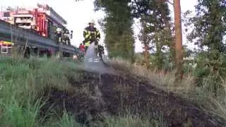 Fl&auml;chenbrand an der Autobahn