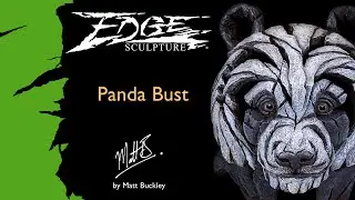 Edge Sculpture Panda Bust by Matt Buckley