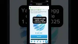 Egg cipher code today 1 January | Yatsogram cipher code #shorts