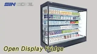 Front Open Display Fridge R404a LED Lighting Supermarket For Vegetable