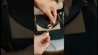 Peeling the stickers off my Herm&egrave;s Mini Lindy II (Vert Cypres!) #minilindy #hermes