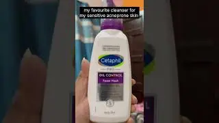 cetaphil oil control foamwash review 💜 #shorts #cetaphil #shorts2023 #youtubeshorts #facewash
