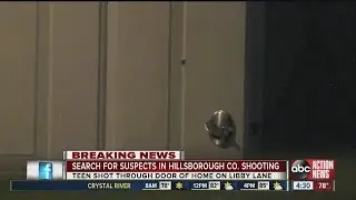 Teen shot through front door of Clair Mel City home
