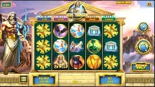 Playing ZEUS THUNDER FORTUNES slot on MyBookie -- Real $$ gameplay