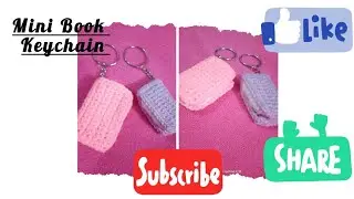 Mini Book Keychain Tutorial || Easy Tutorial #crochet #viral #viralvideo #diy #handmade 