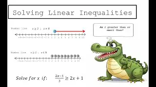Solving Linear Inequalities, Number lines and Interval notation- Grade 10 Mathematics